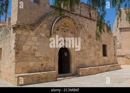 Ayia Napa Monastery, Cyprus. The cultural site most worth visiting in the town, the present building dates to around 1500. Stock Photo