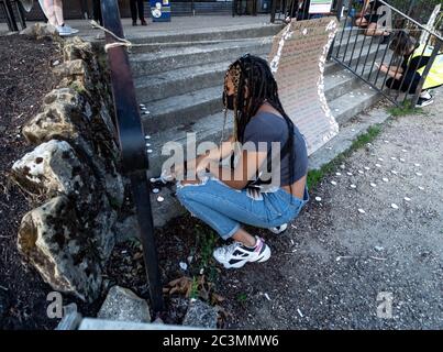 Tunbridge Wells, UK. 20th June, 2020. General view of the Black Lives Matter multi-faith vigil at Calverley Park, Tunbridge Wells, Kent, England. Photo by Liam McAvoy. Credit: PRiME Media Images/Alamy Live News Stock Photo