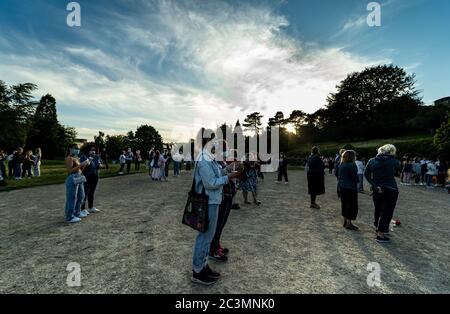 Tunbridge Wells, UK. 20th June, 2020. General view of the Black Lives Matter multi-faith vigil at Calverley Park, Tunbridge Wells, Kent, England. Photo by Liam McAvoy. Credit: PRiME Media Images/Alamy Live News Stock Photo