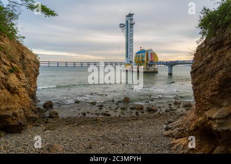 The scenery of Xinghai Bay in late Summer, Dalian, China Stock Photo