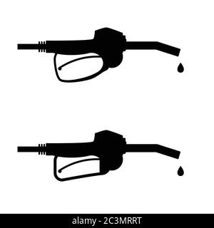 gasoline pump nozzle icon art vector Stock Vector