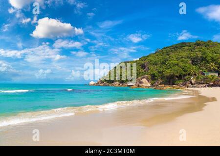 Silver Beach on Koh Samui island, Thailand in a summer day Stock Photo