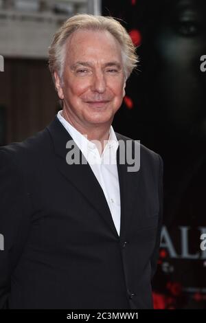 NEW YORK, NY - JULY 11, 2011:  Alan Rickman arrives for the North American premiere of “Harry Potter and the Deathly Hallows – Part 2”