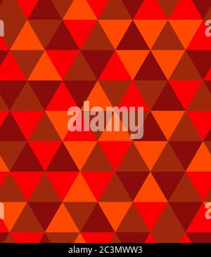Colorful halftone Seamless pattern background. Abstract red triangle texture Stock Vector