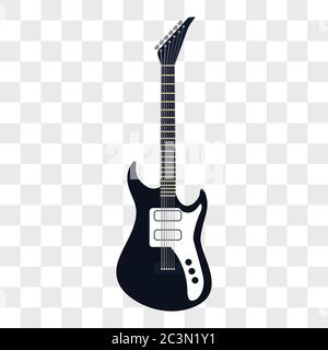acoustic guitar musical instruments isolated on transparent background. vector illustration Stock Vector