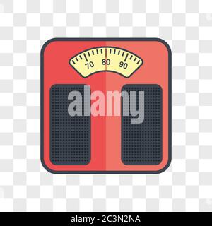 scales dial on transparent background. vector illustration Stock Vector