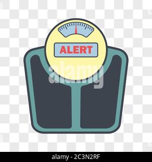 scales dial on transparent background. vector illustration Stock Vector