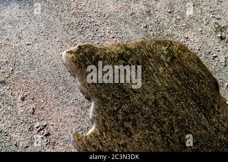 Water on concrete floor. Stock Photo