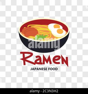 ramen japanese food icon isolated on transparent background. vector illustration Stock Vector
