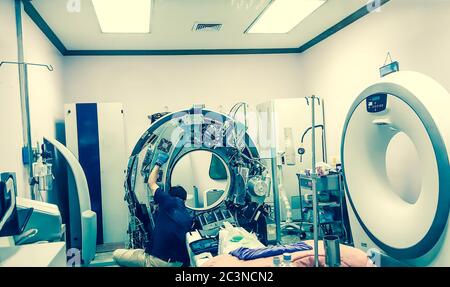 Maintenance repairing and checking Computer tomography (CT Scan ...