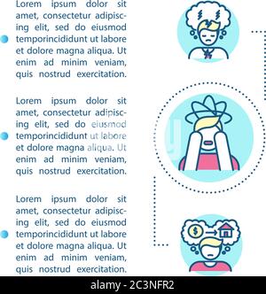 Psychological stress concept icon with text Stock Vector