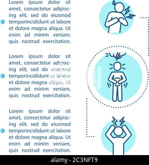 Health problems concept icon with text Stock Vector
