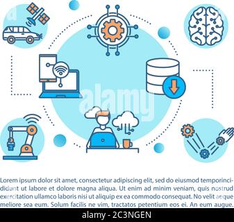 Remote device control concept icon with text Stock Vector