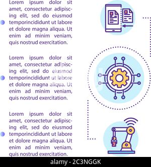 Technology integration concept icon with text Stock Vector