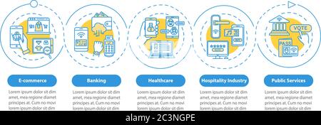 Online access to services vector infographic template Stock Vector