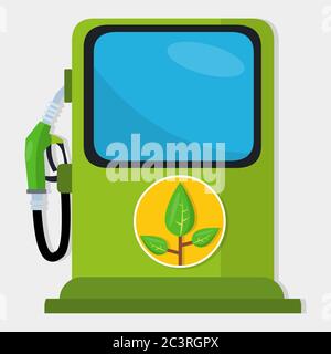 bio fuel station for green energy concept vector illustration Stock Vector