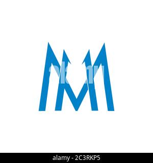 Image Details IST_20805_11387 - Letter M AM MA MM Monogram Logo Design  Minimal Icon With Black Color. Letter M AM MA MM Monogram Logo Design  Minimal