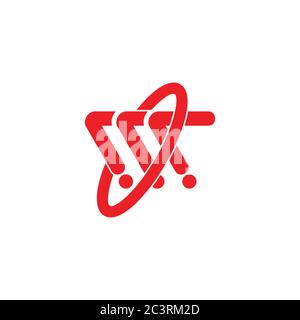 abstract letter m colorful motion arrow design logo vector Stock Vector