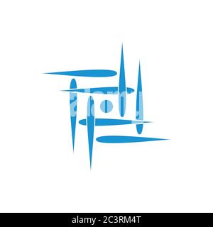 motion objects square movement logo vector Stock Vector