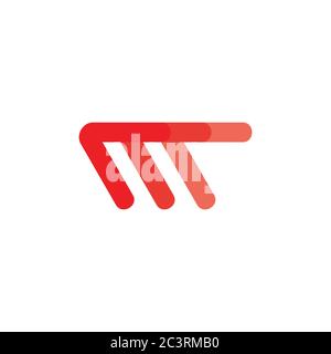 letter m fast gradient arrow motion design symbol logo vector Stock Vector