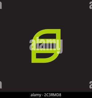 Letter G leaf, line geometric symbol simple logo vector Stock Vector ...