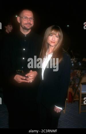 Hollywood, California, USA 30th October 1995 Cinematographer Janusz Kaminski and actress Holly Hunter attend Paramount Pictures' 'Home for the Holidays' Premiere on October 30, 1995 at Paramount Studios in Hollywood, California, USA. Photo by Barry King/Alamy Stock Photo Stock Photo