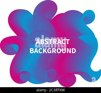 Digital fluid frame, design element for brochure, banner, abstract border Stock Vector