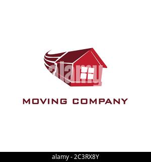 moving company logo design, It is good for your business company, corporate Stock Vector