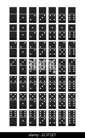 Domino. Flat style design - vector Stock Vector