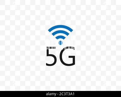 5g, wireless icon. Vector illustration, flat design. Stock Vector