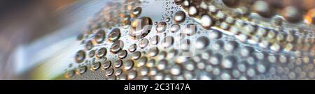 water drop on blurred whith ray of light. web banners consepts. HD Image and Large Resolution. can be used as background and wallpaper Stock Photo