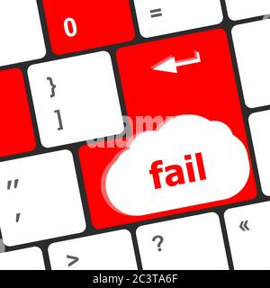 clothes word on button on laptop computer keyboard Stock Photo