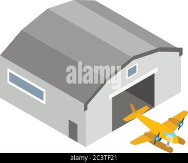 Hydroplane icon, isometric style Stock Vector