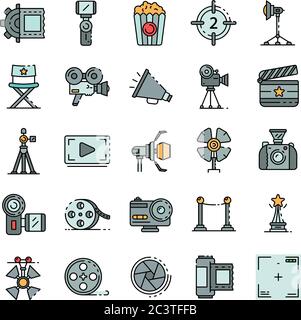 Casting vector movie producing and film direction Stock Vector Image ...