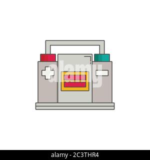 Vector car battery icon Stock Vector