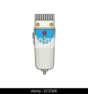 hair clipper flat vector Stock Vector