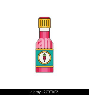 chili sauce flat vector Stock Vector