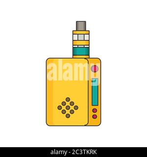 Vape flat vector icon Stock Vector