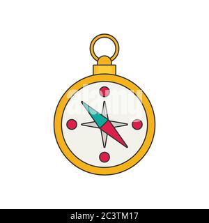 compas flat vector Stock Vector