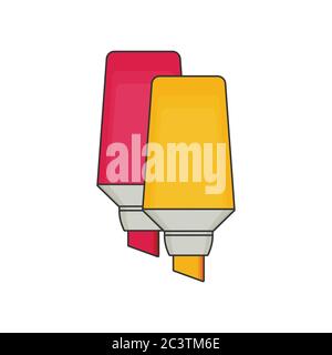 Markers pen icon. Flat style vector illustration Stock Vector