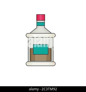 Alcohol flat vector icon Stock Vector