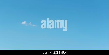 Clear blue sky as background, panoramic high resolution picture Stock Photo
