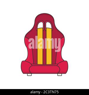 car seat flat vector Stock Vector