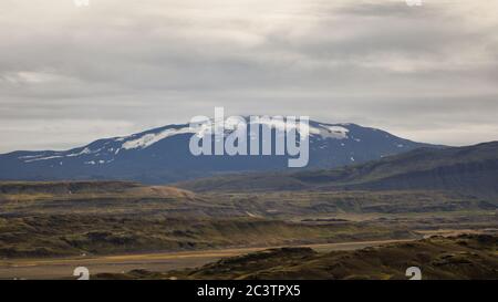 The infamous Mt Hekla volcano, South Iceland Stock Photo