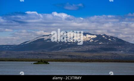 The infamous Mt Hekla volcano, South Iceland Stock Photo