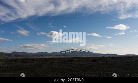 The infamous Mt Hekla volcano, South Iceland Stock Photo