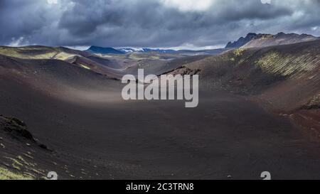 The infamous Mt Hekla volcano, South Iceland Stock Photo