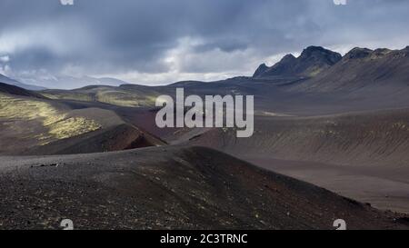 The infamous Mt Hekla volcano, South Iceland Stock Photo