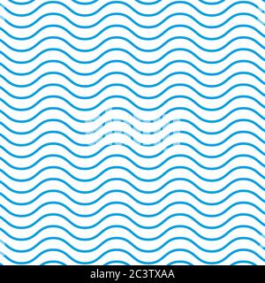 Blue wave pattern . Vector illustration Stock Vector