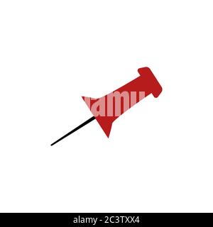 push pins vector design template illustration Stock Vector